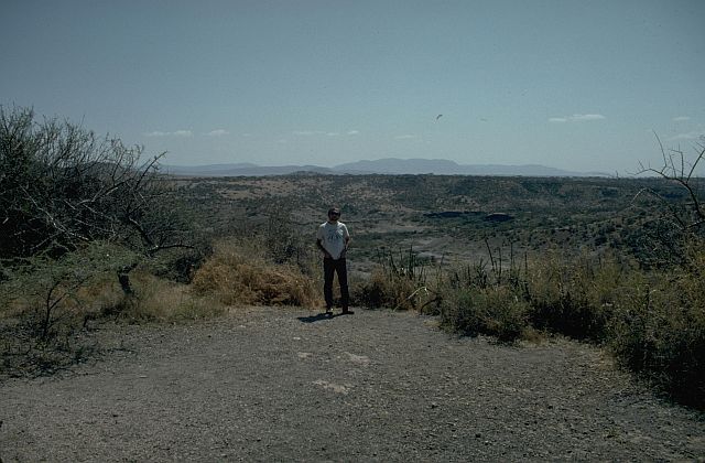 John at Olduvai Gorge